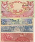 Indonesia, 2 1/2 - 1- 5- 10 Rupiah, 1956/1959, UNC, (Total 4 banknotes)
2 1/2 Rupiah, 1956, p75; 1 Rupiah, 1956, p74; 5 Rupiah, 1959, p65; 10 Rupiah,...