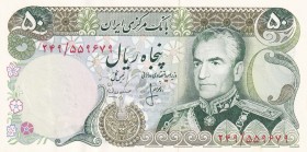 Iran, 50 Rials, 1974/1979, UNC, p101c
There is a stamp and stamp on the back.
Serial Number: 249/559679
Estimate: 10-20