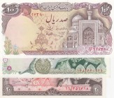 Iran, 20-50-100 Rials, (Total 3 banknotes)
20 Rials, 1974/1979, AUNC(+), p100a; 50 Rials, 1974/1979, AUNC(-); 100 Rials, 1981, UNC(-), p132
Serial N...