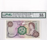 Isle of Man, 10 Pounds, 1972, AUNC, p31b
PMG 55
Queen Elizabeth II. Potrait
Serial Number: 342721
Estimate: 650-1300