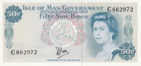 Isle of Man, 50 Pence, 1979, UNC, p33a
Queen Elizabeth II. Potrait
Serial Number: C 662972
Estimate: 20-40