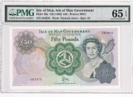 Isle of Man, 50 Pounds, 1983, UNC, p39a
PMG 65 EPQ
Queen Elizabeth II. Potrait
Serial Number: 083970
Estimate: 275-550