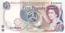 Isle of Man, 5 Pounds, 1983, UNC, p41b
Queen Elizabeth II. Potrait
Serial Number: K028494
Estimate: 20-40