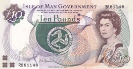 Isle of Man, 10 Pounds, 2007, UNC, p46a
Queen Elizabeth II. Potrait
Serial Number: R581148
Estimate: 25-50