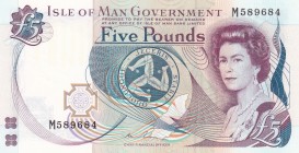 Isle of Man, 5 Pounds, 2015, UNC, p48a
Queen Elizabeth II. Potrait
Serial Number: M589684
Estimate: 20-40