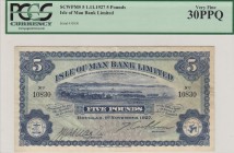 Isle of Man, 5 Pounds, 1927, VF(+), p5
PCGS 30 PPQ
Serial Number: 10830
Estimate: 500-1000