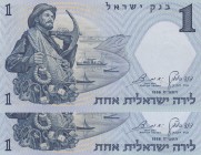 Israel, 1 Lira, 1958, UNC, p30c, (Total 2 banknotes)
Serial Number: 1144075, 1268929
Estimate: 20-40
