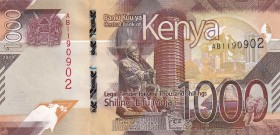 Kenya, 1000 Shilingi, 2019, UNC, p56
Serial Number: AB1190902
Estimate: 25-50