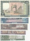 Lebanon, 5-10-50-100-250 Lİvres, 1986/1988, UNC, (Total 5 banknotes)
5 Livres, 1986; 10 Livres, 1986; 50 Livres, 1988; 100 Livres, 1988; 250 Lİvres, ...