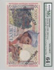 Martinique, 5.000 Francs, 1960, UNC, p36s, SPECIMEN
PMG 64 EPQ
Serial Number: 000 000
Estimate: 1000-2000