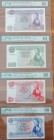 Mauritius, 5-10-25-50 Rupees, 1967, UNC, p30a, p31a, p32a, p33a, (Total 4 banknotes), Rare
All with the same serial number, UNC and PMG
Top 100 Seri...