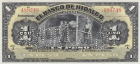 Mexico, 1 Peso, 1914, UNC, pS304
Amortizado, Stained
Serial Number: A 489748
Estimate: 30-60
