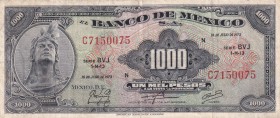 Mexico, 1.000 Pesos, 1973, VF, p52r
Serial Number: C7150075
Estimate: 15-30