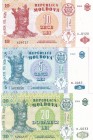Moldova, 5-10-20 Lei, UNC, p9c; p10e; p13f, (Total 3 banknotes)
Serial Number: 603050 B0057, 629727 C0120, 526411 D0033
Estimate: 10-20