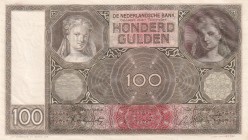 Netherlands, 100 Gulden, 1942, UNC, p51c
Serial Number: HP 022947
Estimate: 50-100