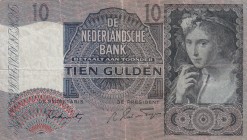 Netherlands, 10 Gulden, 1941, VF(-), p56b
Serial Number: 6BR 0855377
Estimate: 10-20