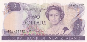 New Zealand, 2 Dollars, 1989, AUNC(-), p170
Queen Elizabeth II. Potrait
Serial Number: EDA 452792
Estimate: 10-20