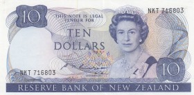 New Zealand, 10 Dollars, 1985, AUNC(+), p172b
Queen Elizabeth II. Potrait
Serial Number: NKT 716803
Estimate: 50-100