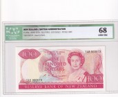 New Zealand, 100 Dollars, 1985, UNC, p175b
İCG 68
Low Serial Number
Serial Number: 000579
Estimate: 750-1500