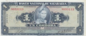 Nicaragua, 1 Cordoba, 1954, UNC, p99a
Serial Number: 9053113
Estimate: 75-150