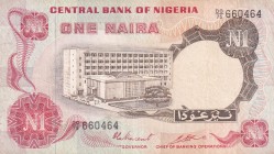 Nigeria, 1 Naira, 1973/1978, VF, p15c
Serial Number: DO/75 660464
Estimate: 10-20