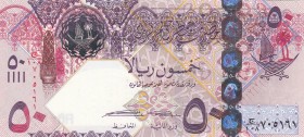 Qatar, 50 Riyals, 2008, UNC, p31
Estimate: 30-60