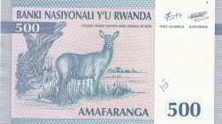 Rwanda, 500 Francs, 1994, UNC, p23
Serial Number: AA2223786
Estimate: 15-30