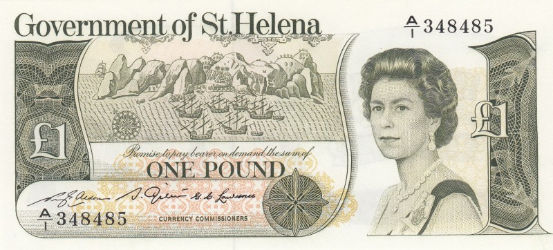 Saint Helena, 1 Pound, 1981, UNC, p9a
Queen Elizabeth II. Potrait
Serial Numbe...