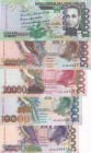 Saint Thomas & Prince, 5.000-10.000-20.000-50.000-100.000 Dobras, 1996/2013, UNC, p65; p66; p67; p68; p69, (Total 5 banknotes)
5.000 Dobras, 1996, p6...