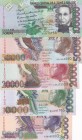 Saint Thomas & Prince, 5.000-10.000-20.000-50.000-100.000, 1996/2013, UNC, p65a, p66d, p67e, p68e, p69c, (Total 5 banknotes)
Estimate: 30-60