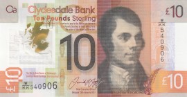 Scotland, 10 Pounds, 2017, UNC, p229Q
Clydesdale Bank
Polymer plastics banknote
Serial Number: W/KK540906
Estimate: 20-40