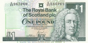 Scotland, 1 Pound, 2001, UNC, p351e
Serial Number: C/89 265269
Estimate: 10-20
