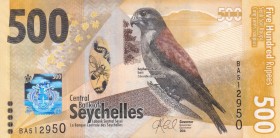 Seychelles, 500 Rupees, 2016, UNC, p51a
Serial Number: BA512950
Estimate: 50-100