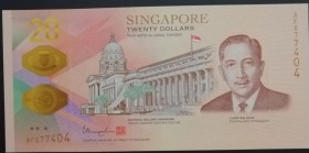 Singapore, 20 Dollars, 2019, UNC, pNew
Commemorative banknote, polymer
Serial Number: AF577404
Estimate: 30-60