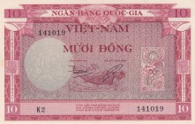 South Viet Nam, 10 Dông, 1955, UNC, p3a
Serial Number: K2 141019
Estimate: 20-40