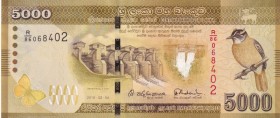 Sri Lanka, 5.000 Rupees, 2015, UNC, p128c
Serial Number: R/86 068402
Estimate: 60-120