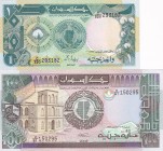 Sudan, 1-100 Pounds, 1987/1989, UNC, p39; p44b, (Total 2 banknotes)
Serial Number: C/320 293182, H/61 150295
Estimate: 10-20