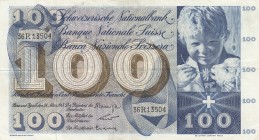 Switzerland, 100 Franken, 1963, VF(+), p49e
Serial Number: 36R13504
Estimate: 30-60