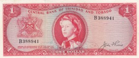 Trinidad & Tobago, 1 Dollar, 1964, XF(-), p26a
Queen Elizabeth II. Potrait
Serial Number: B 388941
Estimate: 20-40