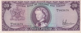Trinidad & Tobago, 20 Dollars, 1964, VF, p29c
Queen Elizabeth II. Potrait
Serial Number: M/1 985678
Estimate: 175-350