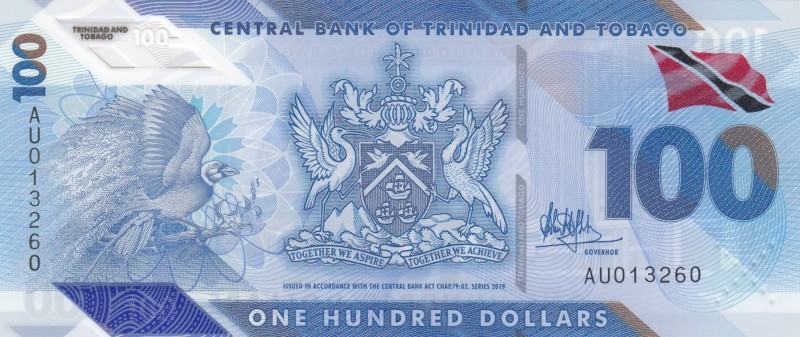 Trinidad & Tobago, 100 Dollars, 2019, UNC, pNew
Serial Number: AU013260
Estima...