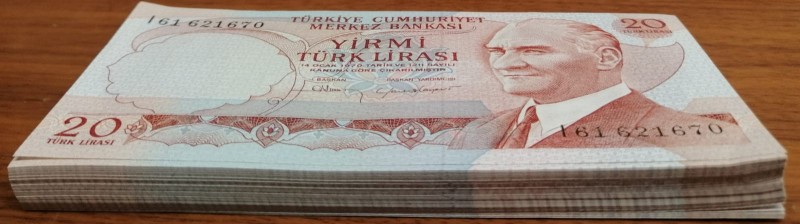 Turkey, 20 Lira, 1983, UNC, p187b, BUNDLE
6. Emission
Estimate: 100-200