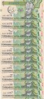 Turkmenistan, 1 Manat, 2017, UNC, p36, (Total 10 consecutive banknotes)
Estimate: 10-20