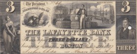 United States of America, 3 Dollars, 1837, UNC,
Confederate States Of America
The Lafayette Bank
Estimate: 150-300