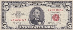 United States of America, 5 Dollars, 1963, VF, p383
Serial Number: A 45529102 A
Estimate: 10-20