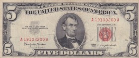 United States of America, 5 Dollars, 1936, XF(-), p444a
Serial Number: A19103200A
Estimate: 15-30