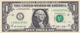 United States of America, 1 Dollar, 2009, UNC, p530
Serial No 1976
Serial Number: L 00001976 K
Estimate: 200-400