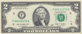 United States of America, 2 Dollars, 2009, UNC, p530A, (Total 35 banknotes)
From Same Pack
Thomas Jefferson Portrait
Serial Number: F00111150A
Est...