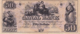 United States of America, 50 Dollars, 1850's, UNC, Louisiana New Orleans Canal Bank
Estimate: 75-150