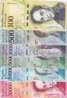 Venezuela, 100-500-1.000-5.000-10.000-20.000 Bolivares, 2017, UNC, (Total 6 banknotes)
Estimate: 10-20